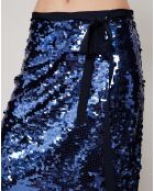 Jupe Sequins bleue