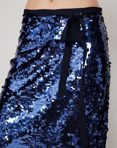 Jupe Sequins bleue