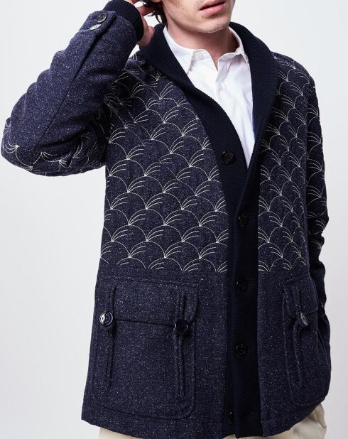 Blouson en Laine mélangée Max marine