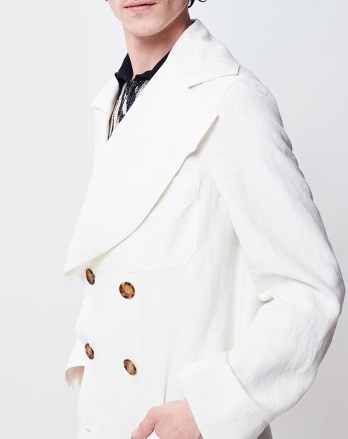 Trench en Lin & Soie James ecru