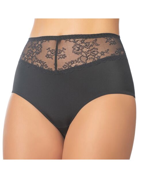 Braguitas negras de cintura alta Valens