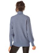 Pull Emmy en Maille mélangée bleu