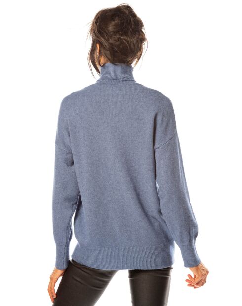 Pull Emmy en Maille mélangée bleu