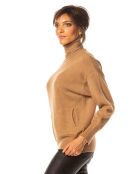 Pull Emmy en Maille mélangée camel