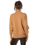 Pull Emmy en Maille mélangée camel