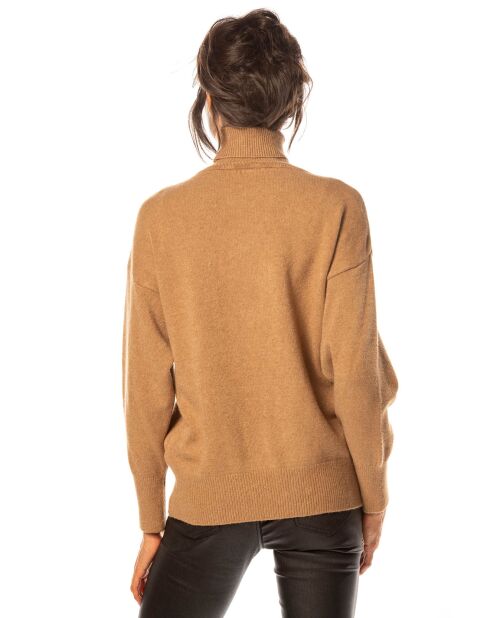 Pull Emmy en Maille mélangée camel