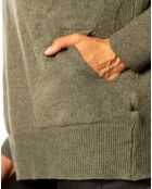 Pull Emmy en Maille mélangée kaki