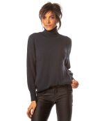 Pull Emmy en Maille mélangée marine