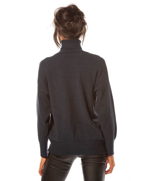 Pull Emmy en Maille mélangée marine
