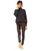 Pull Emmy en Maille mélangée marine