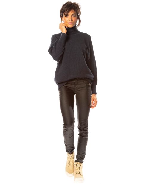 Pull Emmy en Maille mélangée marine