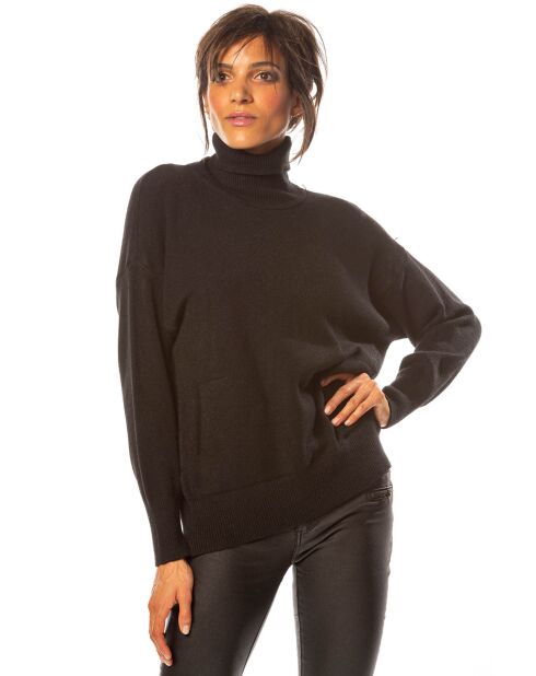 Pull Emmy en Maille mélangée noir