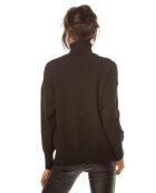 Pull Emmy en Maille mélangée noir