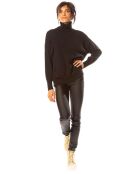 Pull Emmy en Maille mélangée noir