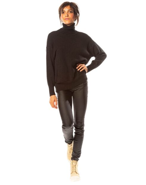 Pull Emmy en Maille mélangée noir