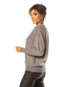 Gilet Kimi en Maille mélangée gris