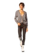 Gilet Kimi en Maille mélangée gris