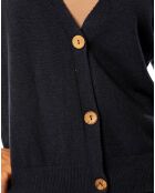 Gilet Kimi en Maille mélangée marine