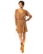 Robe Romy en Maille mélangée camel