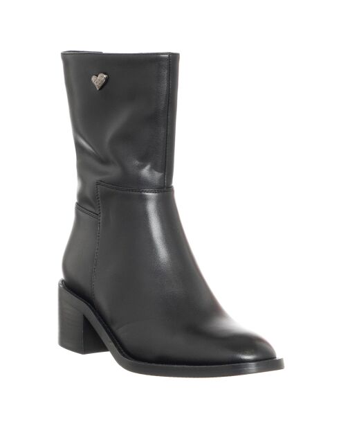 Bottines Anabelle noires - Talon 6 cm