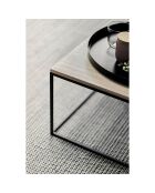 Table basse Kafibor beige/noir - 100x50x30 cm