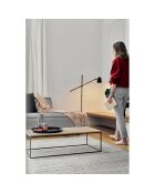 Table basse Kafibor beige/noir - 100x50x30 cm