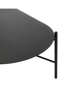 Schwarzer Couchtisch Toglan - 115x50x30 cm