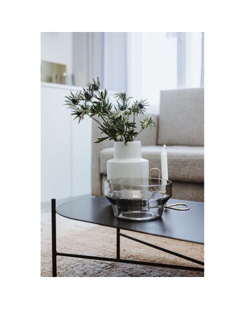 Schwarzer Couchtisch Toglan - 115x50x30 cm