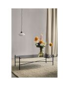 Schwarzer Couchtisch Toglan - 115x50x30 cm
