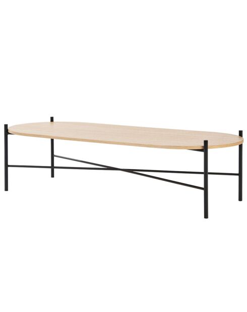 Table basse Toglan beige/noir - 115x50x30 cm