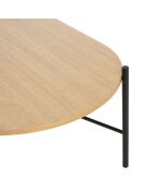 Table basse Toglan beige/noir - 115x50x30 cm