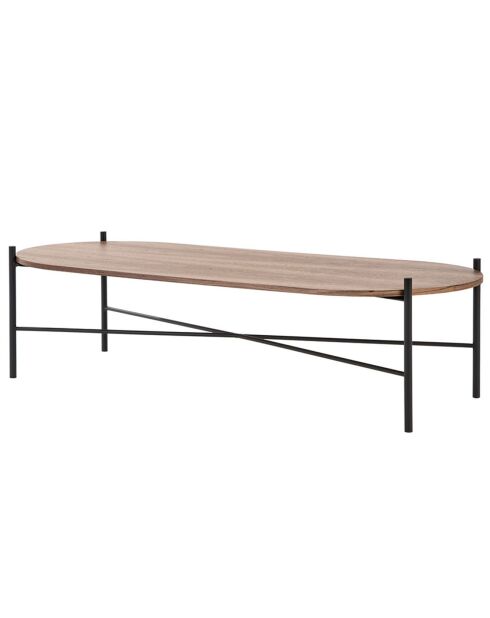 Table basse Toglan beige/noir - 115x50x30 cm
