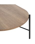 Table basse Toglan beige/noir - 115x50x30 cm