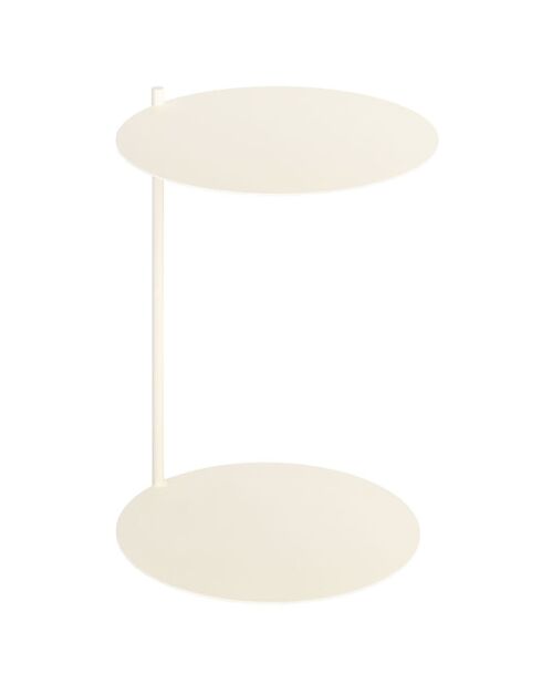 Mesa auxiliar L'Ande beige - D.40x55 cm