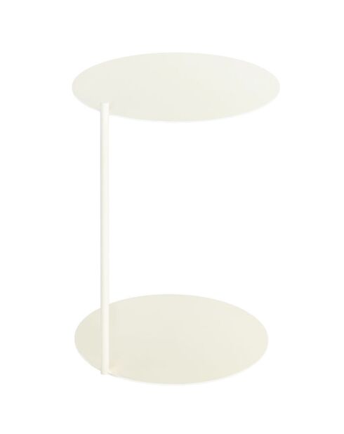 Mesa auxiliar L'Ande beige - D.40x55 cm
