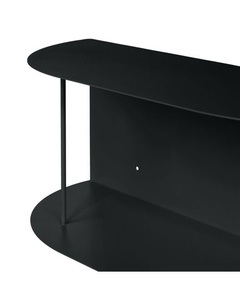 Etagère longue Lina noire - 80x20x20 cm