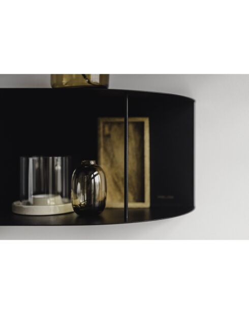Etagère longue Lina noire - 80x20x20 cm