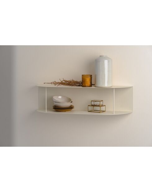 Estante largo beige Lina - 80x20x20 cm