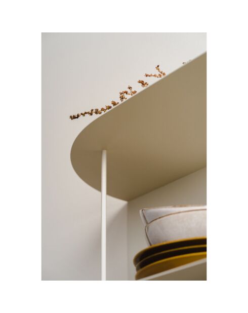 Estante largo beige Lina - 80x20x20 cm