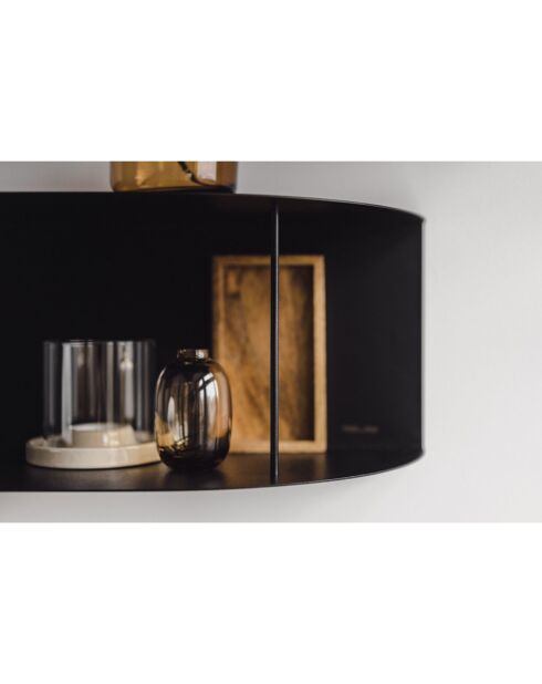 Etagère courte Lina noire - 60x20x20 cm