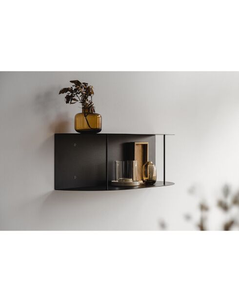Etagère courte Lina noire - 60x20x20 cm