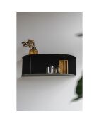 Etagère courte Lina noire - 60x20x20 cm