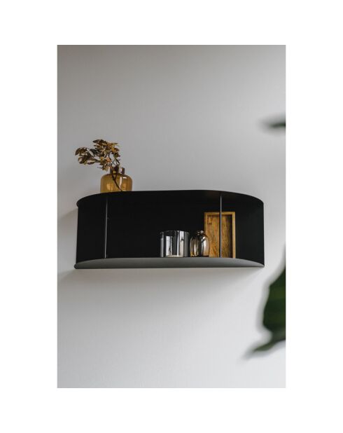 Etagère courte Lina noire - 60x20x20 cm