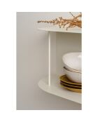Mensola corta beige Lina - 60x20x20 cm