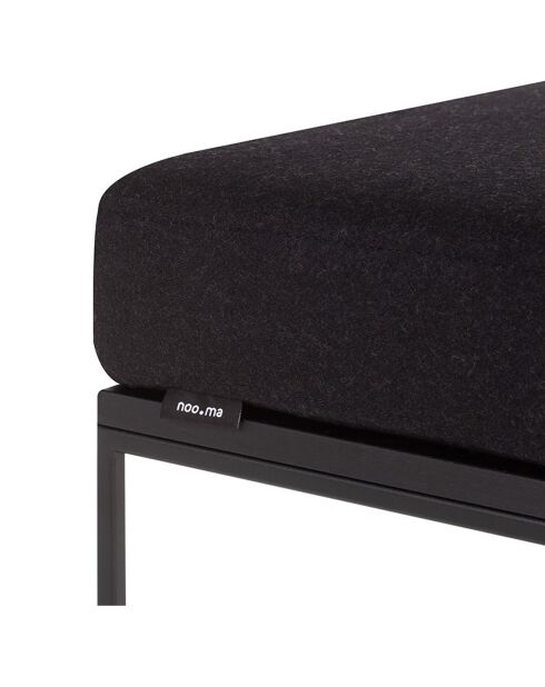Pouf Feo nero - 40x40x32 cm