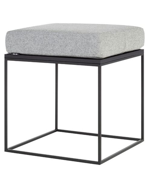 Puf Feo gris - 40x40x32 cm