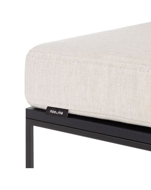 Pouf Feo beige - 40x40x32 cm