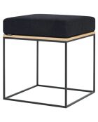 Puf negro Feo - 40x40x32 cm