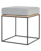 Puf Feo gris - 40x40x32 cm
