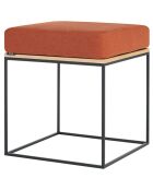 Feo Sitzhocker terrakotta/beige - 40x40x32 cm